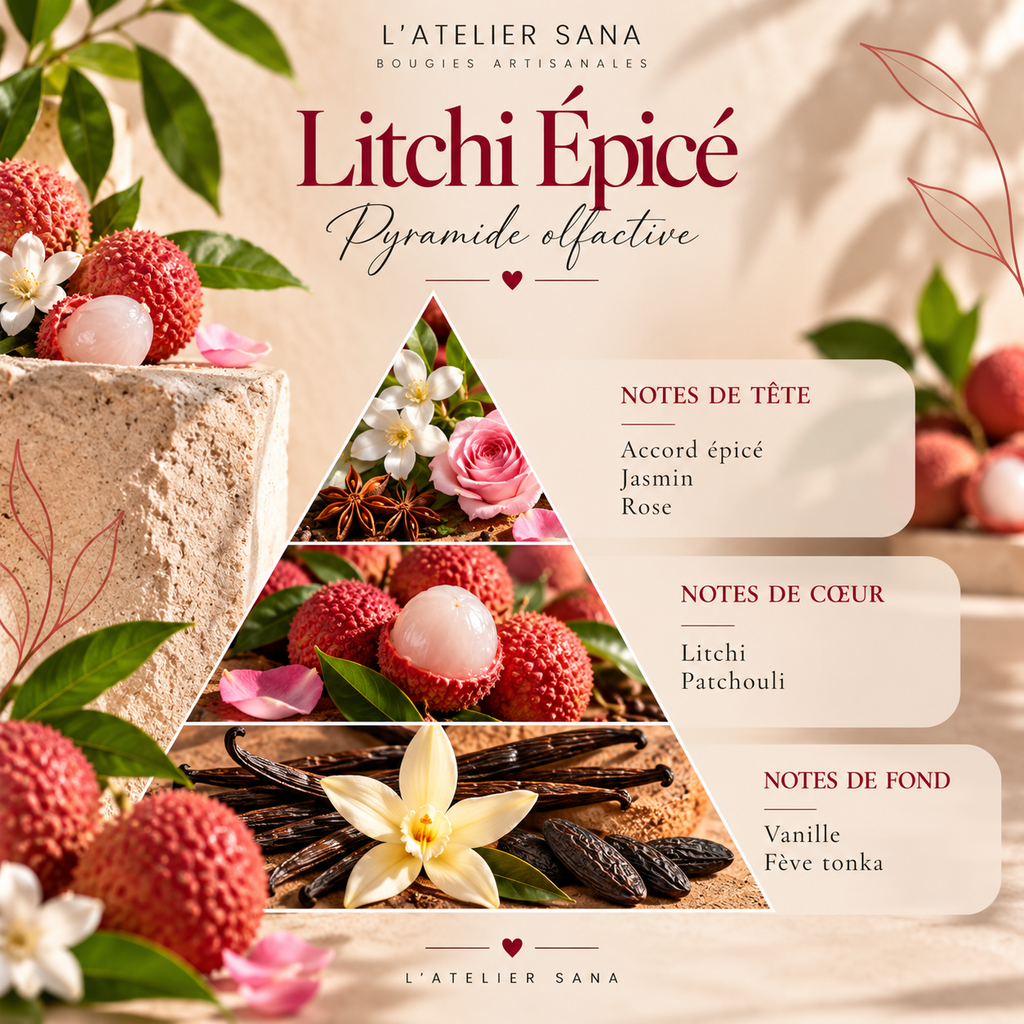 Bougie Litchi Épicé