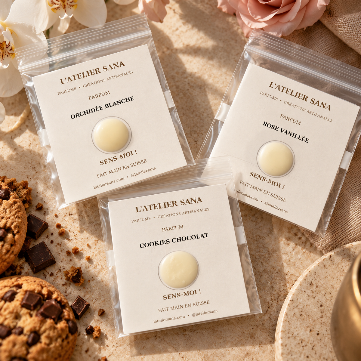 Échantillons parfums bougies