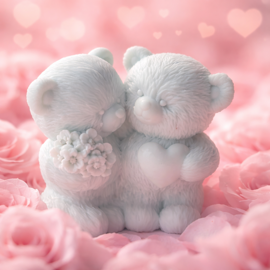 Bougie décorative amoureux