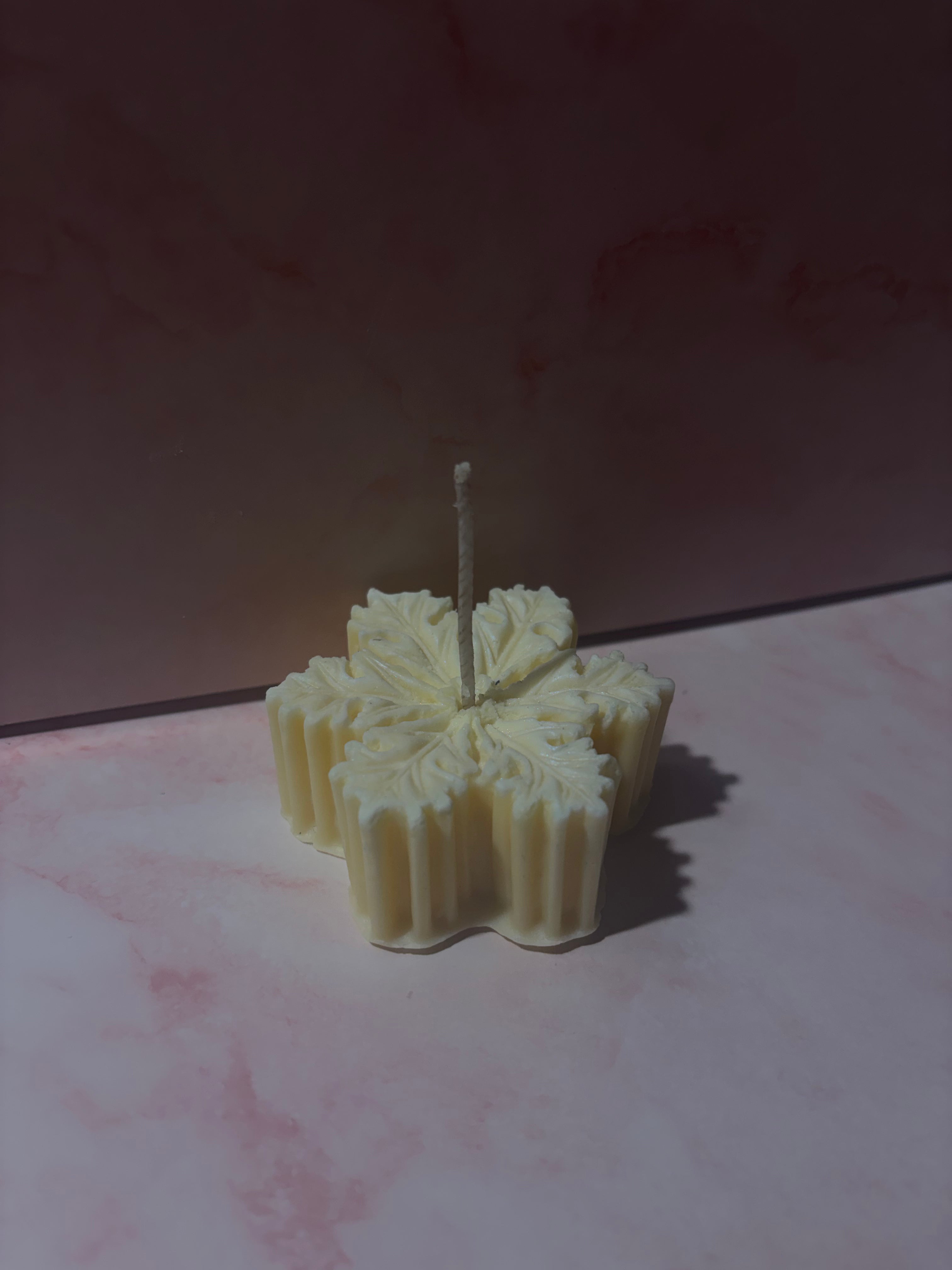 Bougie flocon décoration