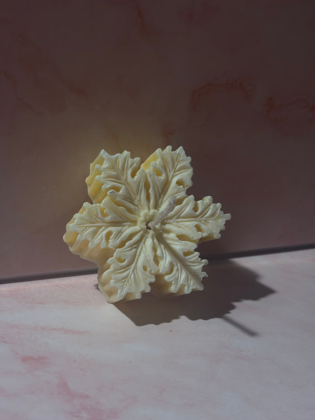 Bougie flocon décoration