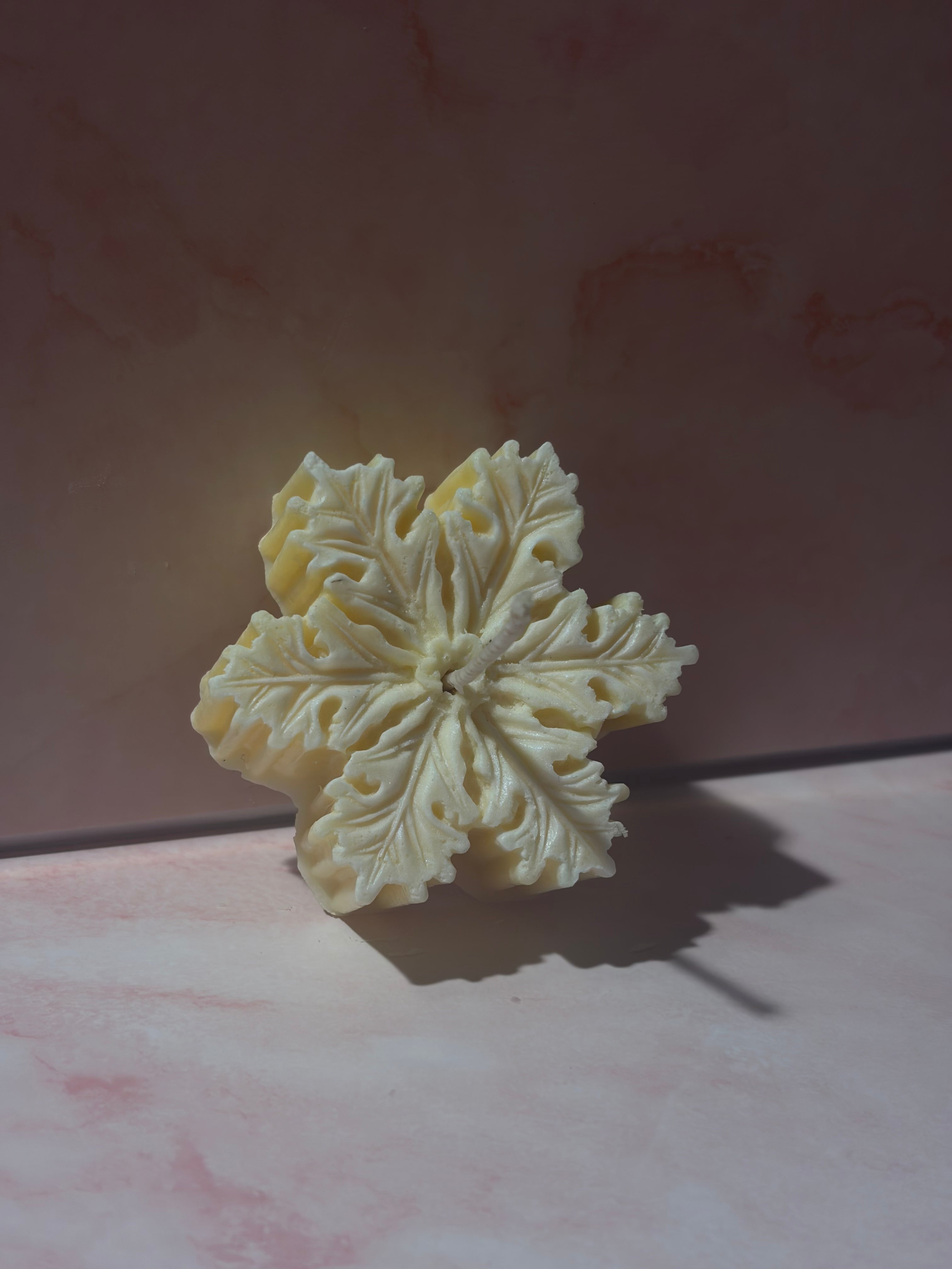 Bougie flocon décoration